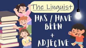 english action verbs esl reading activity presentation in blue yellow animated style