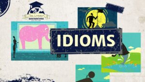 colourful collage business idioms english education presentation